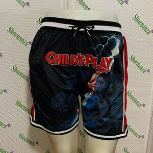 Headgear Classics Shorts Chucky Child's Play Basketball Pockets Black Mens XL
